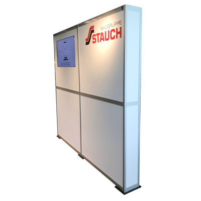 Leuchtwand Show ca. 2,5m x 2m Mit eingebautem Bildschirm Mit oder ohne Strahler als Spot für Ihre Highlights